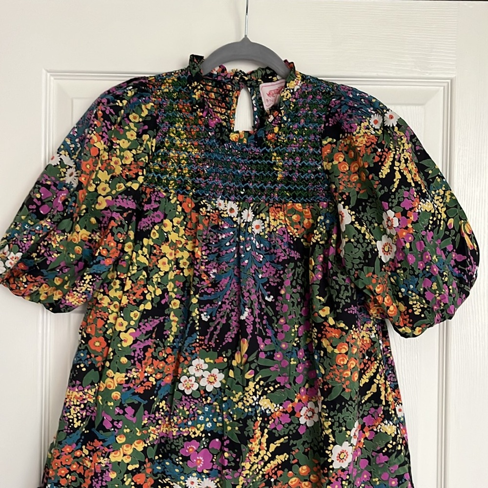 Banjanan Nicole Mini Dress Loki's Garden Black Floral Print - Picture 6 of 12